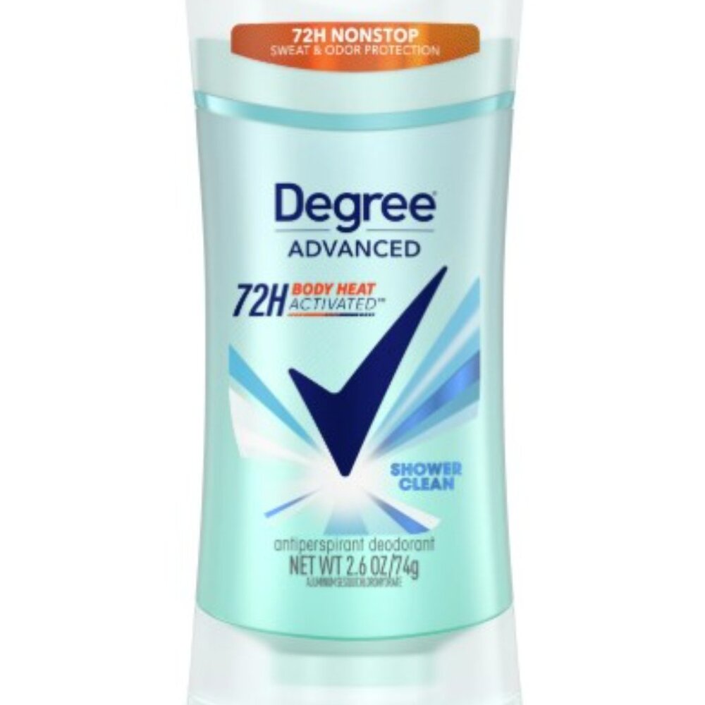 Degree Advanced Women's Antiperspirant Deodorant Shower Clean Scent, 4 pack